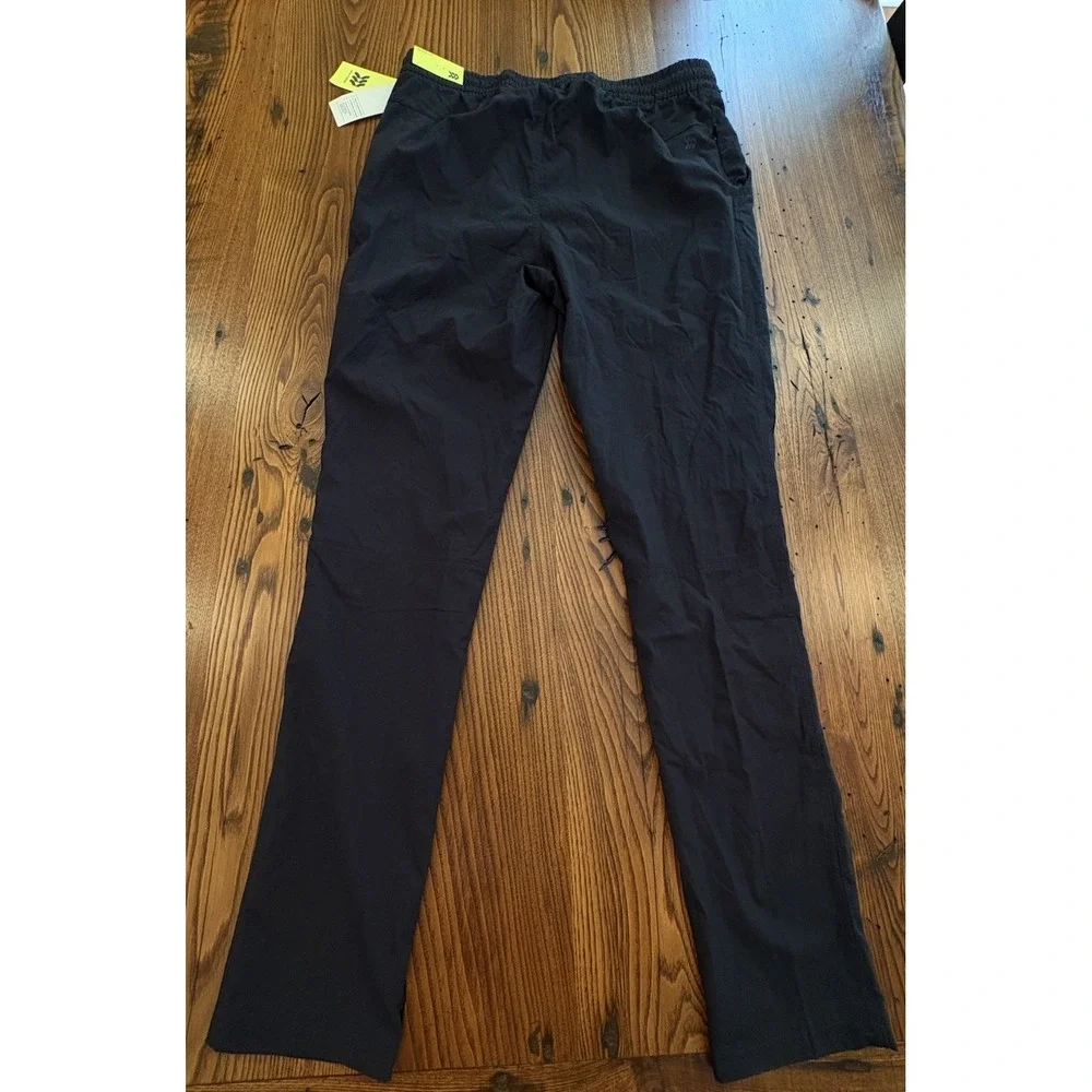 All in Motion Men's Ripstop Athletic Pants Black Size Small Tapered Leg NWT